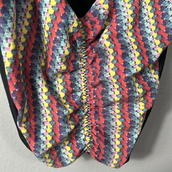 Capitanna V-Neck Crochet One Piece Swimsuit Open Back Ruched Bottom size small - Picture 10 of 13